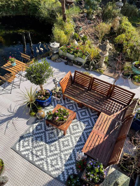 Outdoor Space with Area Rugs | Hadinger Flooring Inc.